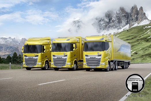 DAF XF XG and XGplus Awarded International Truck of the Year 2022 logo