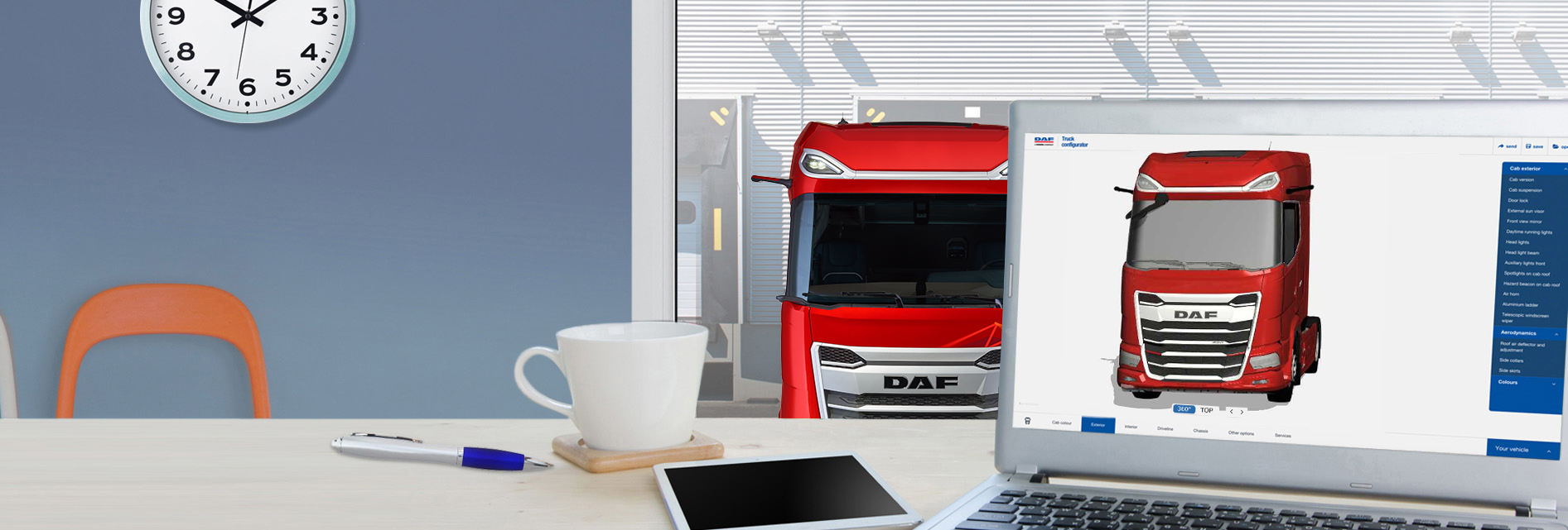 DAF 3D truck configurator